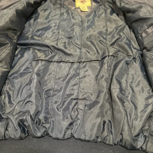 VTG Steve & Barry's University of Michigan Wolverines bomber varsity jacket.